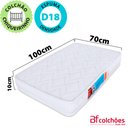 Ver imagem 3 de Kit Colchão Chiqueirinho Cercadinho Mini Berço + Protetor Capa Impermeável 100x70x10cm Bf Colchões