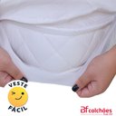 Ver imagem 7 de Kit Colchão Chiqueirinho Cercadinho Mini Berço + Protetor Capa Impermeável 100x70x10cm Bf Colchões