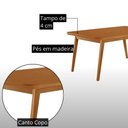 Ver imagem 6 de Mesa de Jantar Copper 180cm Tampo MDF Canto Copo Laminado e 6 Cadeiras Yasmin