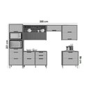 Ver imagem 3 de Cozinha Completa Imperatriz 6 Peças (3aéreos+2balcões+1torrequente) C6p84 Freijo/off White -