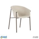 Ver imagem 2 de Kit 2 Cadeiras Alessia em Pp Preto em Tecido Cinza ou Pp Areia em Tecido Off White - Rivatti