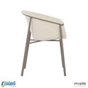 Ver imagem 4 de Kit 2 Cadeiras Alessia em Pp Preto em Tecido Cinza ou Pp Areia em Tecido Off White - Rivatti