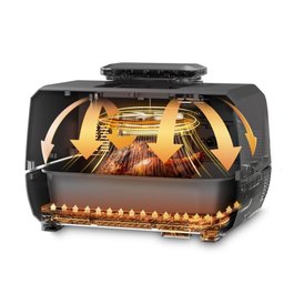 Airfry Fritadeira sem Óleo 220v 1700w 50-230 °c Barbecue Digital Wap Prosdócimo - 5