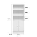 Ver imagem 3 de Cômoda com Mesa Giratória Gamer Branco Qmovi