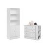 Cômoda com Mesa Giratória Gamer Branco Qmovi - 4