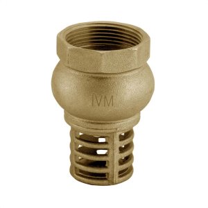 Válvula de Retenção de Pé com Crivo 3/4 Pol Sucção Fundo de Poço com Filtro em Latão Ivm Italy