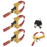 Trava de Pneu Universal Kit 3 Uni Bloqueador de Roda Carro Moto Antifurto Seguranca Roubo Reboque Ve - 3
