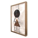 Ver imagem 4 de Quadro Decorativo Abstrato Geométrico em Moldura Caixa TaColado Moldura Trad 1cm Preta sem Vidro 30 