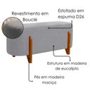 Ver imagem 4 de Puff Recamier Organico Imperial 100 cm Boucle Cinza Impo