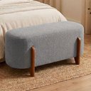 Ver imagem 2 de Puff Recamier Organico Imperial 100 cm Boucle Cinza Impo
