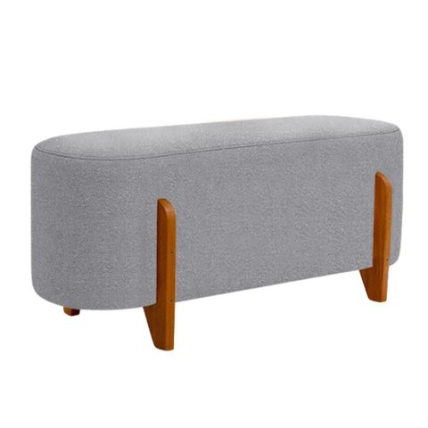 Puff Recamier Organico Imperial 100 cm Boucle Cinza Impo