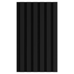 Painel Ripado Eucatex Ru Preto Cx 6 Und - br 2,70m - Única Único - 1