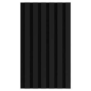 Painel Ripado Eucatex Ru Preto Cx 6 Und - br 2,70m - Única Único