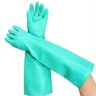 Luva de Nitrílica Verde Longa 45cm Modelo Profissional Certificada - 1