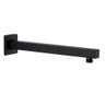 Ducha Chuveiro Inox Preto Fosco 20x20 Suporte Parede Luxo Qu - 3