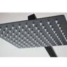 Ducha Chuveiro Inox Preto Fosco 20x20 Suporte Parede Luxo Qu - 7