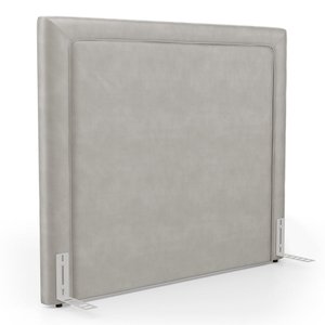 Cabeceira Cama Box Casal Padrão Alba 140cm com Frame Veludo Bege Claro - Desk Design