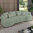 Ver imagem 2 de Sofá 4 Lugares 250cm Orgânico Quito K04 Bouclê Verde - Mpozenato