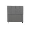 Cabeceira Estofada Box Solteiro Encosto para Cama Hylux 94x126 Chumbo - 1