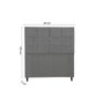 Cabeceira Estofada Box Solteiro Encosto para Cama Hylux 94x126 Chumbo - 2