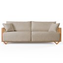 Ver imagem 2 de Sofá Fixo 3 Lugares Luxo 190cm Arthur Bege