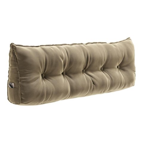Almofada para Cabeceira Encosto Apoio Lombar Spot 195cm com Porta Celular Veludo - Desk Design Cor
