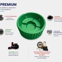 Ver imagem 5 de Eco Spa Premium: Banheira de Hidromassagem Portátil com Aquecimento e Jatos de Hidromassagem Ouro Fino Colorido/Verde
