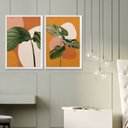 Ver imagem 2 de Kit 2 Quadros para Decoração Plantas Colorido Cozinha