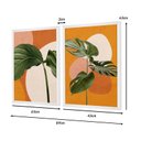 Ver imagem 5 de Kit 2 Quadros para Decoração Plantas Colorido Cozinha