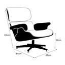Ver imagem 4 de Poltrona Charles Eames Office Couro Natural Linha Premium Design Atemporal Escritório Sala - Verde