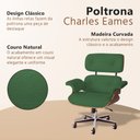 Ver imagem 3 de Poltrona Charles Eames Office Couro Natural Linha Premium Design Atemporal Escritório Sala - Verde
