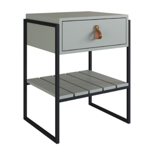 Mesa de Cabeceira James com Gaveta - Verde mettamobili