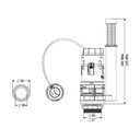 Ver imagem 3 de Mecanismo de Saída para Caixas Acopladas Simplificado Dual Flush Censi