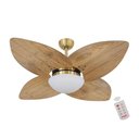 Ver imagem 1 de Ventilador de Teto Dourado 4 Pás Rádica 127v C/ Controle