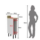 Ver imagem 4 de Balcão Nicho 20cm Branco em MDF com Porta Toalha e Tampo - Tecnomobili