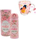 Ver imagem 4 de Kit Presente Dia Das Mães Garrafa Térmica Inox 450ml + Caneca Vidro 380ml Amor em Cada Detalhe:verde