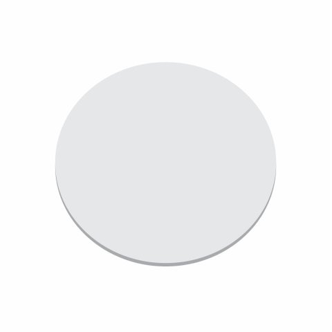 Disco Circular 24,7cm Branco P/ Lustre Tampa Luminária 2mm X 24,7cm Td-6004