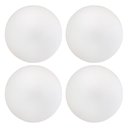 Ver imagem 1 de Kit 04 Assentos Redondo Banqueta Cadeira Estofados Poltronas H02 Corino Branco 25 cm - Lyam Decor As
