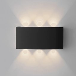 Arandela Luminaria Parede Meia Lua 6w 6 Fachos Led Iluminaçao Casa Garagem Varanda Rua Quintal Segur - 4