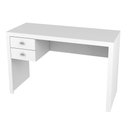 Ver imagem 3 de Escritório com Mesa para Computador 2 Gavetas com Armário 2 Portas Branco - Fdecor