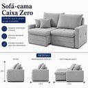 Ver imagem 3 de Sofá Cristal Caixa Zero 220m - Prata