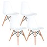 Kit Mesa Jantar Eames Eiffel 80cm + 4 Cadeiras Eames Eiffel Branca - 2