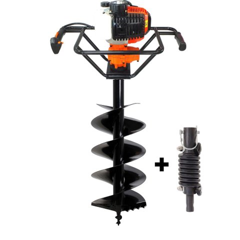 Perfurador de Solo Vulcan VPS520 2T Ideal Para Agricultura Com Broca 80x30cm + Amortecedor