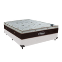Ver imagem 1 de Cama Box Casal Branco e Colchão Sleep King Molas Ensacadas Ortobom