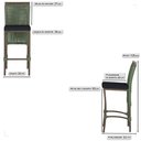 Ver imagem 2 de 6 Banqueta em Alumínio Roma Marrom Corda Náutica Tecido 12