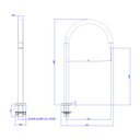 Ver imagem 4 de Bica Alta Deca You 1792.BL104.MT Redonda de Bancada Black Matte