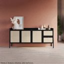 Ver imagem 7 de Aparador Balcao Buffet 183 Cm Pes Madeira 27935 Oslo Nero Artesano