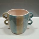 Ver imagem 5 de Cachepô Vaso Decorativo Planta Cerâmica 15x22x22cm Azul
