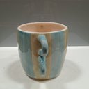 Ver imagem 4 de Cachepô Vaso Decorativo Planta Cerâmica 15x22x22cm Azul