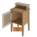 Ver imagem 4 de Mesa de Canto e Cabeceira Mesinha de Apoio Charlotte Carvalho | Off White